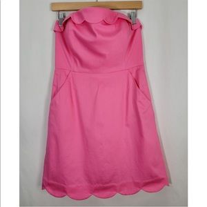 NWT Vineyard vines Scalloped collar strapless dress